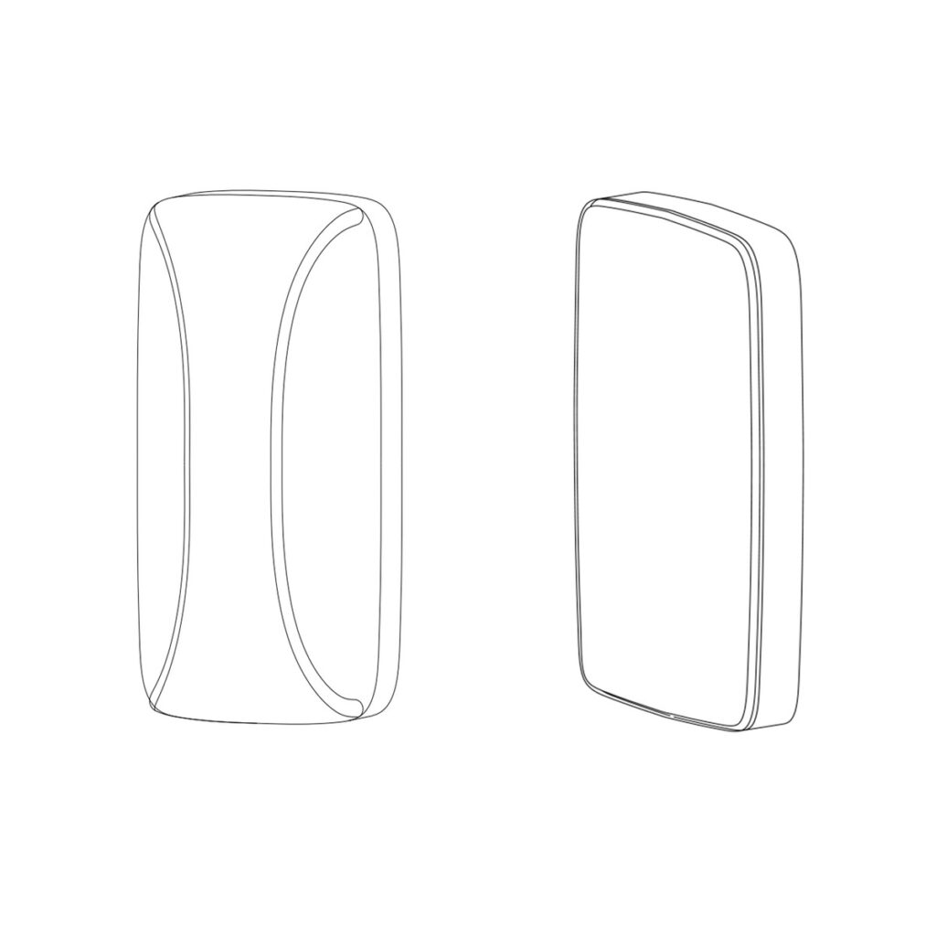 Iron Door Handle and Door Pusher — technical drawing