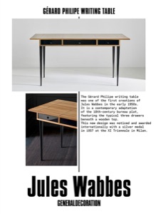 Gérard Philipe Writing Table Catalogue